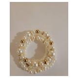 Pearl and Gold Bead Bracelet Collection