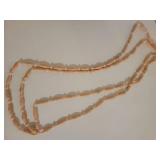 Beaded Necklace Collection - Pink Coral and Wood
