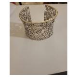 Paparazzi Accessories Set - Silver Cuff and Crystal Keychain