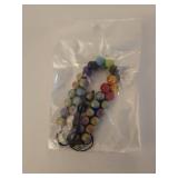 Handmade Jewelry Set - Heart Pendant Necklace and Beaded Bracelets