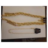 Paparazzi Gold Chain Necklace Set with Tassel Earrings