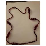 Paparazzi Jewelry Set - Red Beaded Necklace, Daisy Earrings and Boho Bracelets