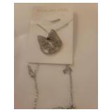 Paparazzi Jewelry Set - Crystal Necklace, Earrings and Cat Pendant