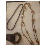 Paparazzi Jewelry Collection - Bronze and Brown Set