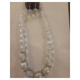 Paparazzi Clear Bead and Shell Necklace Set