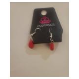 Paparazzi Red Mesh Jewelry Set