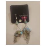 Paparazzi Jewelry Set - Crystal Earrings, Yellow Ring and Pendant