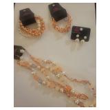 Paparazzi Rose Gold Pearl Jewelry Set