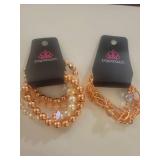 Paparazzi Rose Gold Pearl Jewelry Set