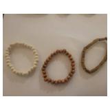 Boho Wood Bead Bracelet Collection