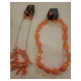 Paparazzi Coral Beaded Jewelry Set