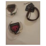 Paparazzi Fashion Jewelry Set - Brown Bracelet and Crystal Bangle