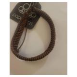 Paparazzi Fashion Jewelry Set - Brown Bracelet and Crystal Bangle