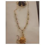 Paparazzi Gold Flower Jewelry Set