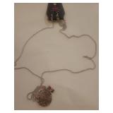 Paparazzi Orange Pearl Floral Jewelry Set