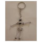 Paparazzi Geometric Silver Jewelry Set with Robot Keychain