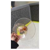 Pink Glass Cocktail Glasses Set - 12 Total Glasses