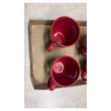 Corelle Red Ceramic Coffee Mug Set of 4
