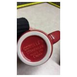 Corelle Red Ceramic Coffee Mug Set of 4