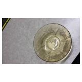 Yellow Depression Glass Floral Bowl