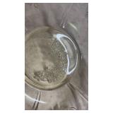 Yellow Depression Glass Floral Bowl