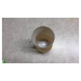 Yellow Glass Pitcher with Clear Handle