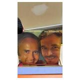 Mixed Music Album Collection with Storage Crate