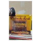 Mixed Music Album Collection with Storage Crate