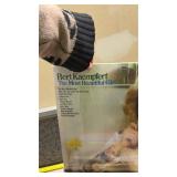 Mixed Music Album Collection with Storage Crate