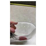 Orrefors Sweden Heart Glass Bowl