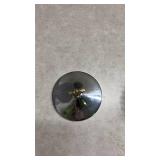 Cut Glass Candy Dish with Chrome Lid