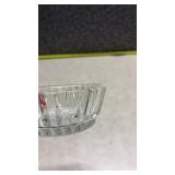 Cut Glass Candy Dish with Chrome Lid