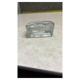 Scandinavian Glass Viking Ship Paperweight