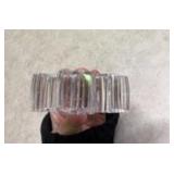 Lead Crystal Four Leaf Clover Decorative Paperweight