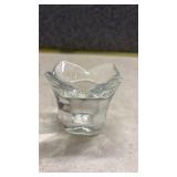 Tulip Lead Crystal Votive Candle Holders Set of 4