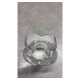 Tulip Lead Crystal Votive Candle Holders Set of 4