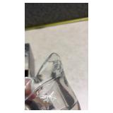 Tulip Lead Crystal Votive Candle Holders Set of 4