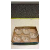Cut Crystal Dessert Bowls Set of 5