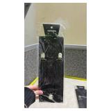 Black Elastic Y-Back Suspenders