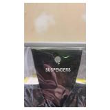 Black Elastic Y-Back Suspenders