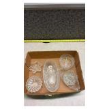 Mixed Crystal Cut Glass Serving Bowls Set