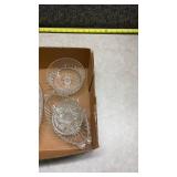 Mixed Crystal Cut Glass Serving Bowls Set