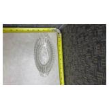 Mixed Crystal Cut Glass Serving Bowls Set