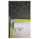 Set of 9 White Restaurant Coffee Mugs