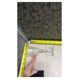 Etched Floral Crystal Wine Glasses Set of 4