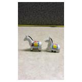 Decorative White Horse Salt and Pepper Shakers(SS)