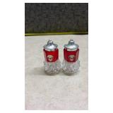 Canadian Red Glass Salt and Pepper Shakers(SS)
