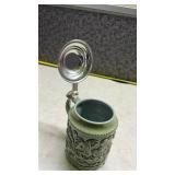 German Beer Stein with Pewter Lid