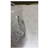 Cut Crystal Scalloped Edge Toothpick Holder