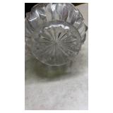Cut Crystal Scalloped Edge Toothpick Holder